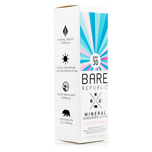 Bare Republic Mineral Tinted Face Sunscreen lotion SPF 30 (1. 7 oz)